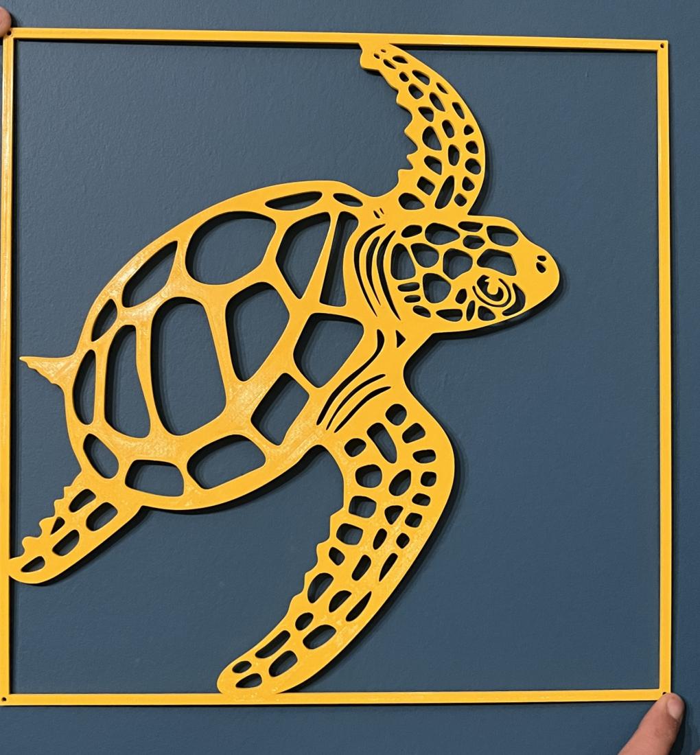 Cadre Décoratif avec une tortue